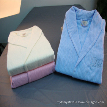 100% Cotton Comfortable Wholesale Bathrobe Waffle